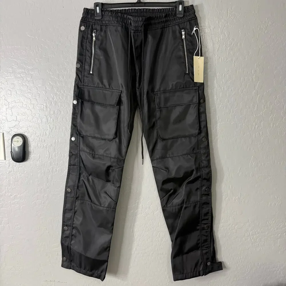 MNML Black Cargo Pants - Picture 1 of 6